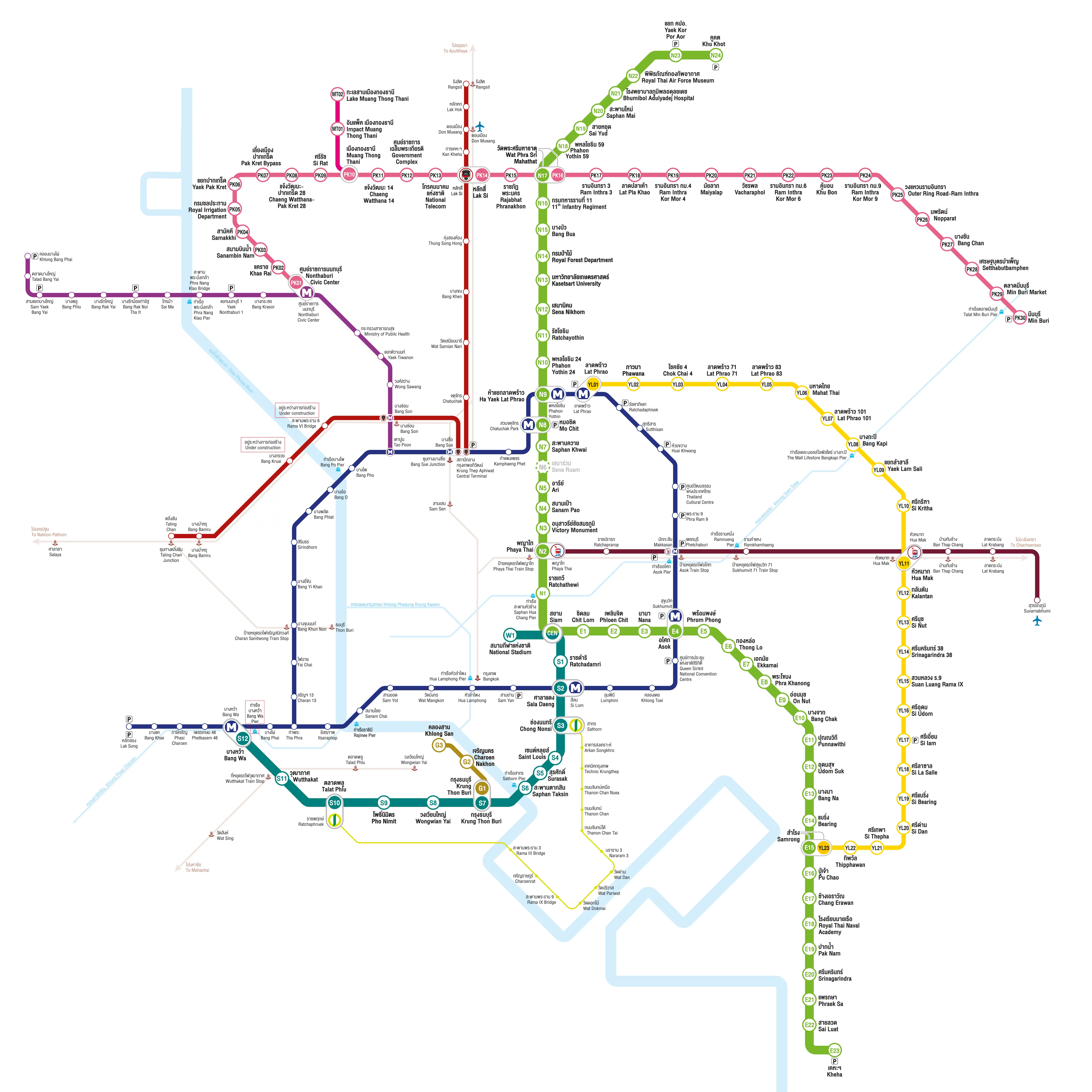 Bangkok Transit Map